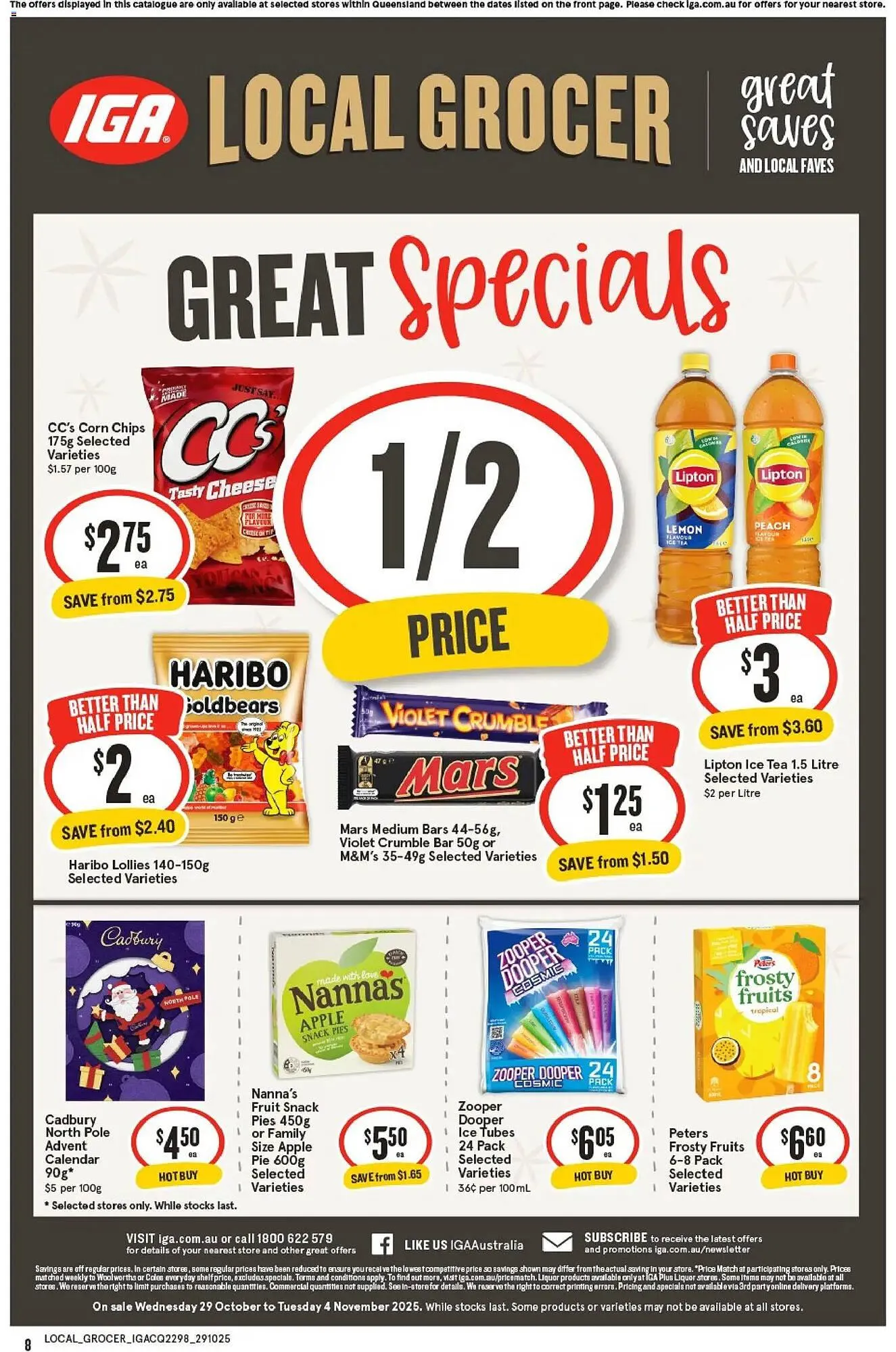 IGA catalogue - Catalogue valid from 29 October to 4 November 2025 - page 8