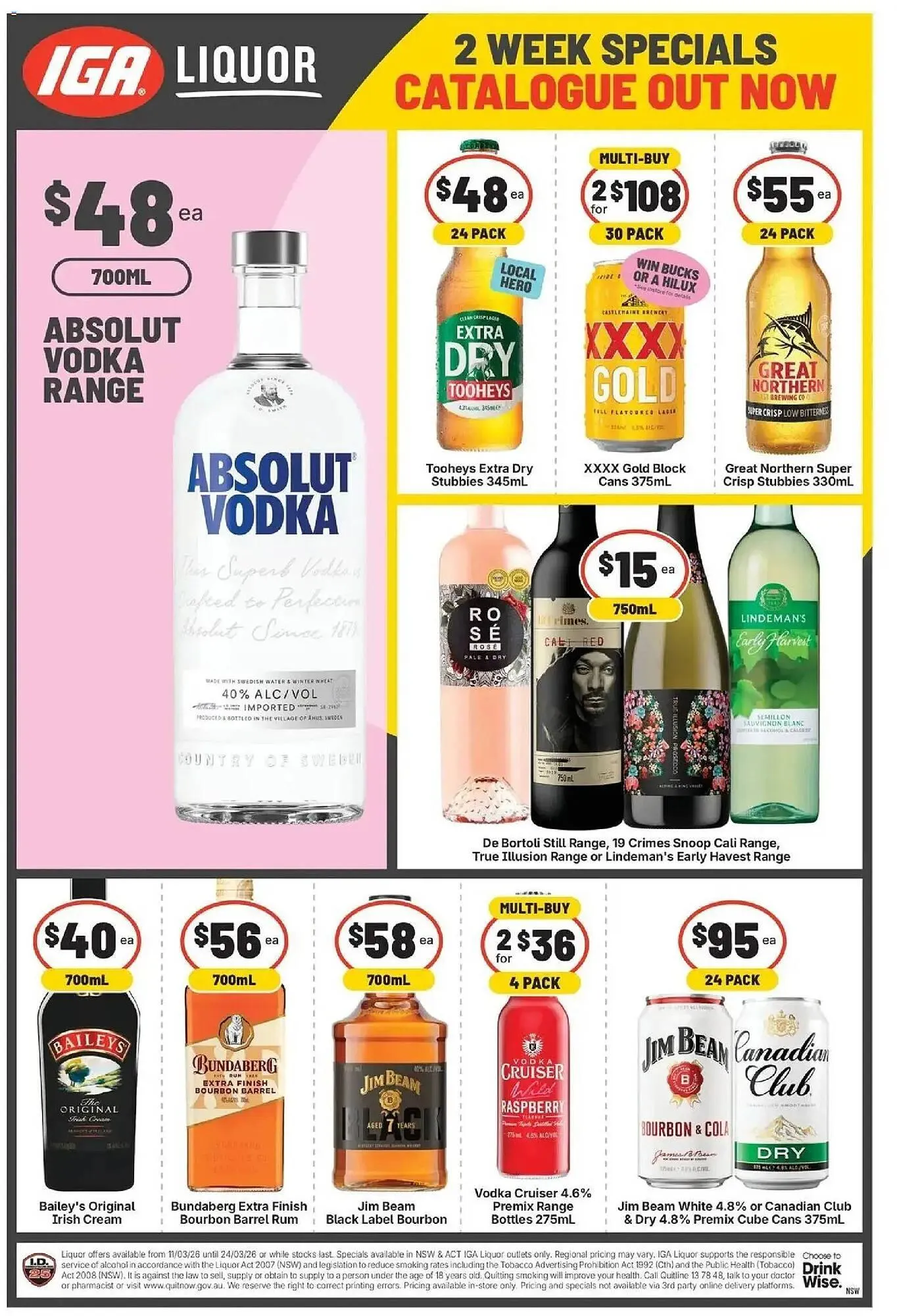 IGA Liquor catalogue - Catalogue valid from 23 March to 7 April 2026 - page 1