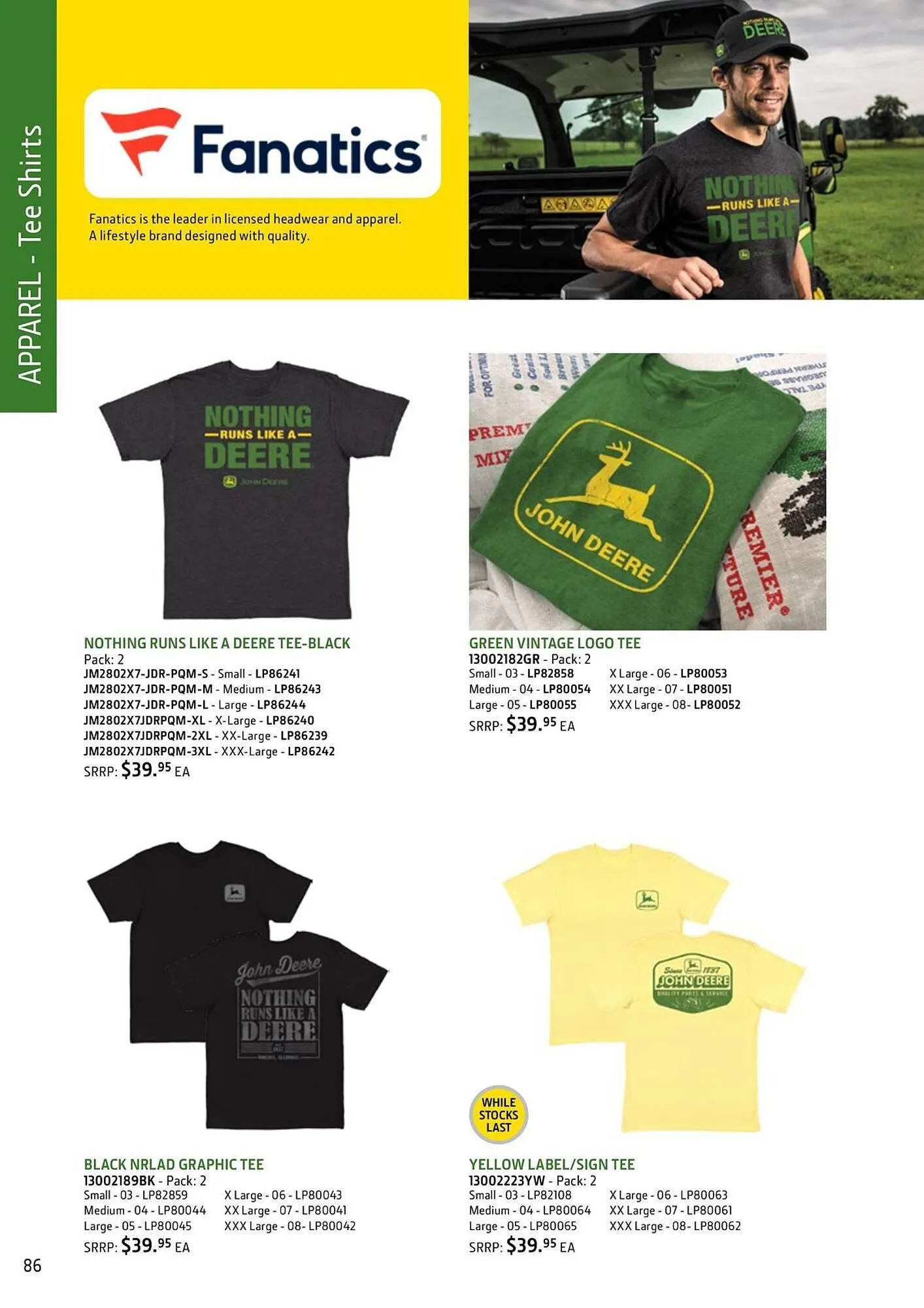 John Deere catalogue - Catalogue valid from 3 March to 31 December 2025 - page 86