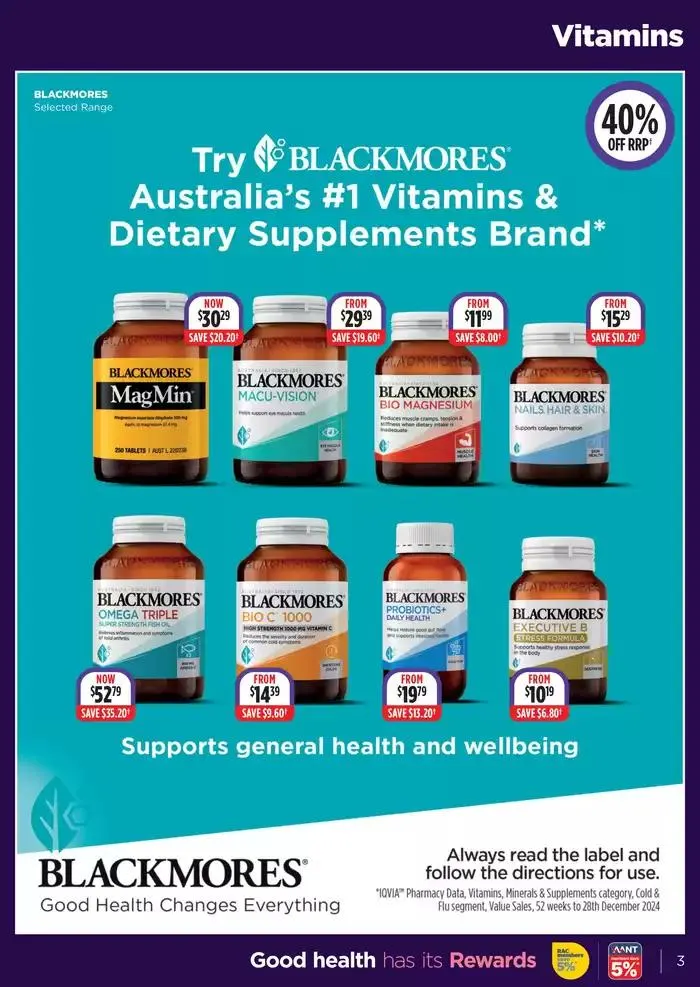 Vitamin Super Sale - Catalogue valid from 24 March to 6 April 2025 - page 3