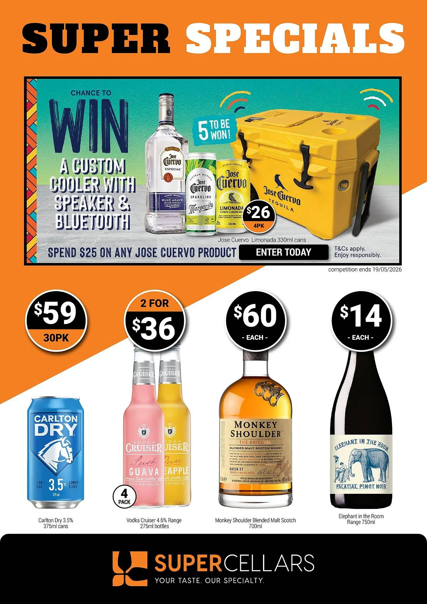 Super Cellars catalogue - Catalogue valid from 22 April to 5 May 2026 - page 1