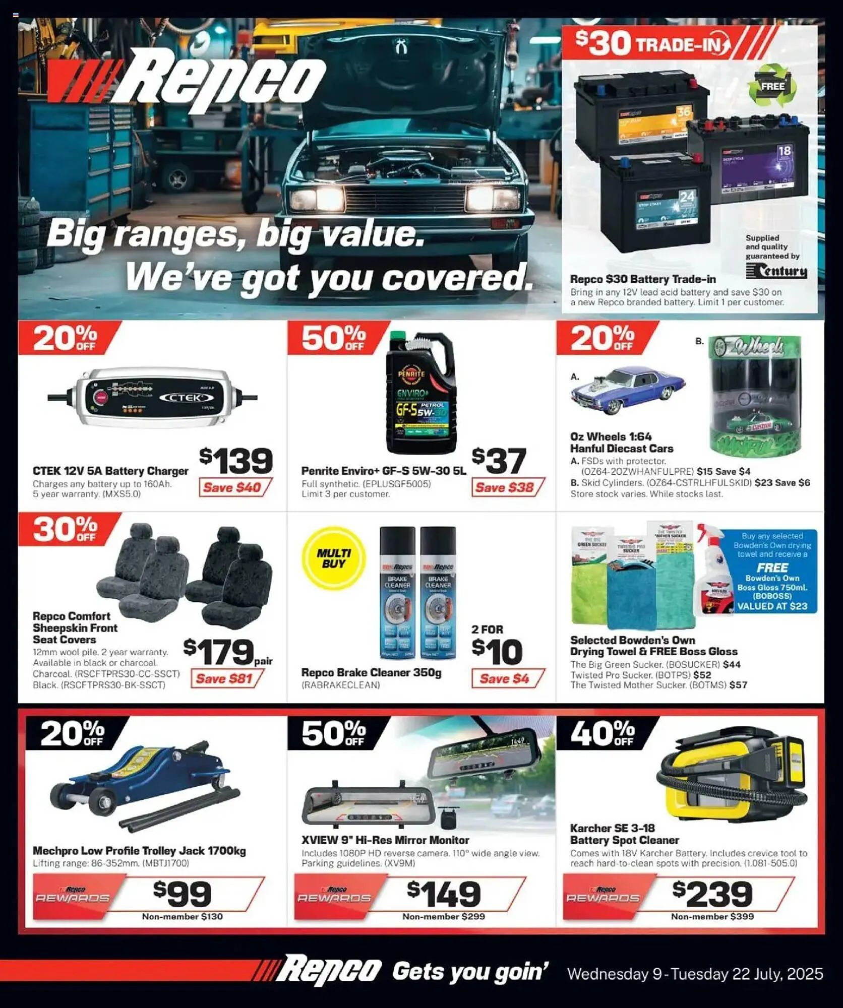 Repco catalogue - Catalogue valid from 8 July to 22 July 2025 - page 1
