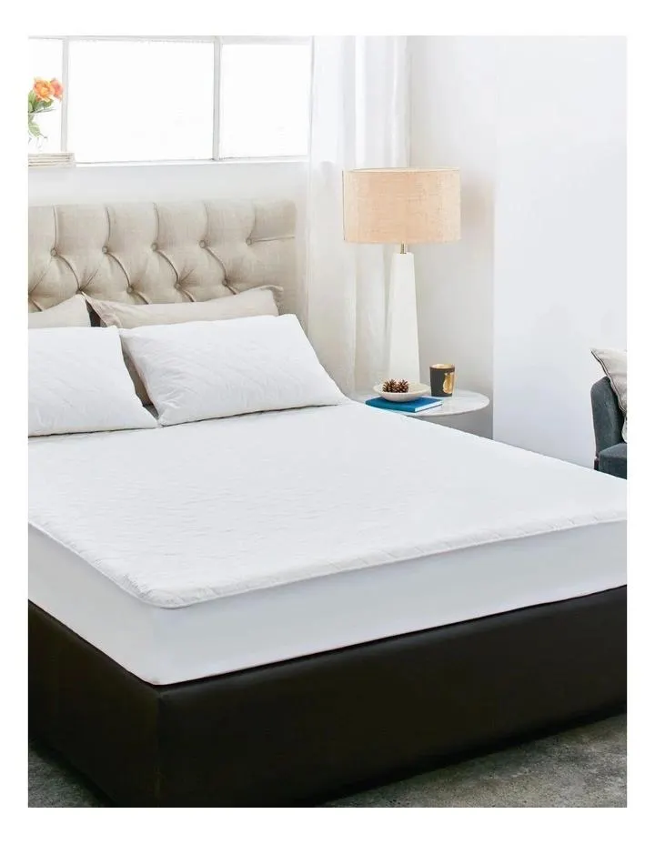Protect-A-Bed Impress Cotton Quilted Mattress Protector in White