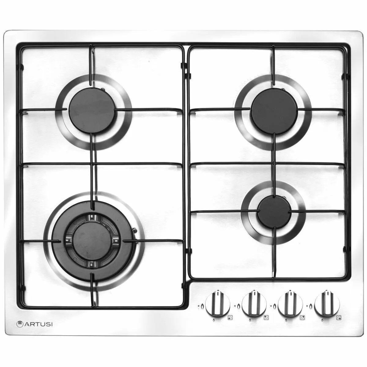 Artusi 60cm Natural Gas Stainless Steel Cooktop CAGH600X