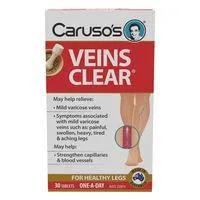 Carusos Veins Clear Tablets 30
