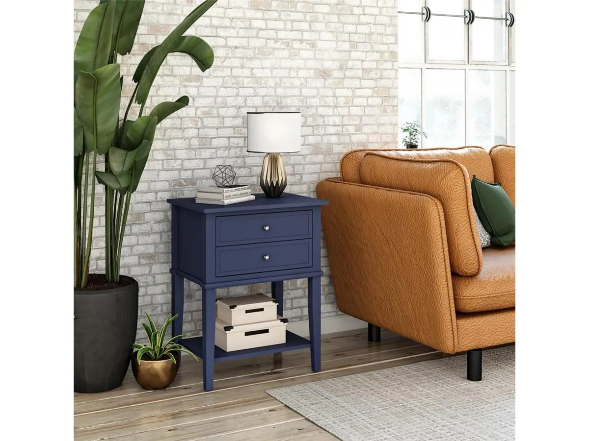 Ameriwood Home Cottage Hill Accent Table with 2 Drawers