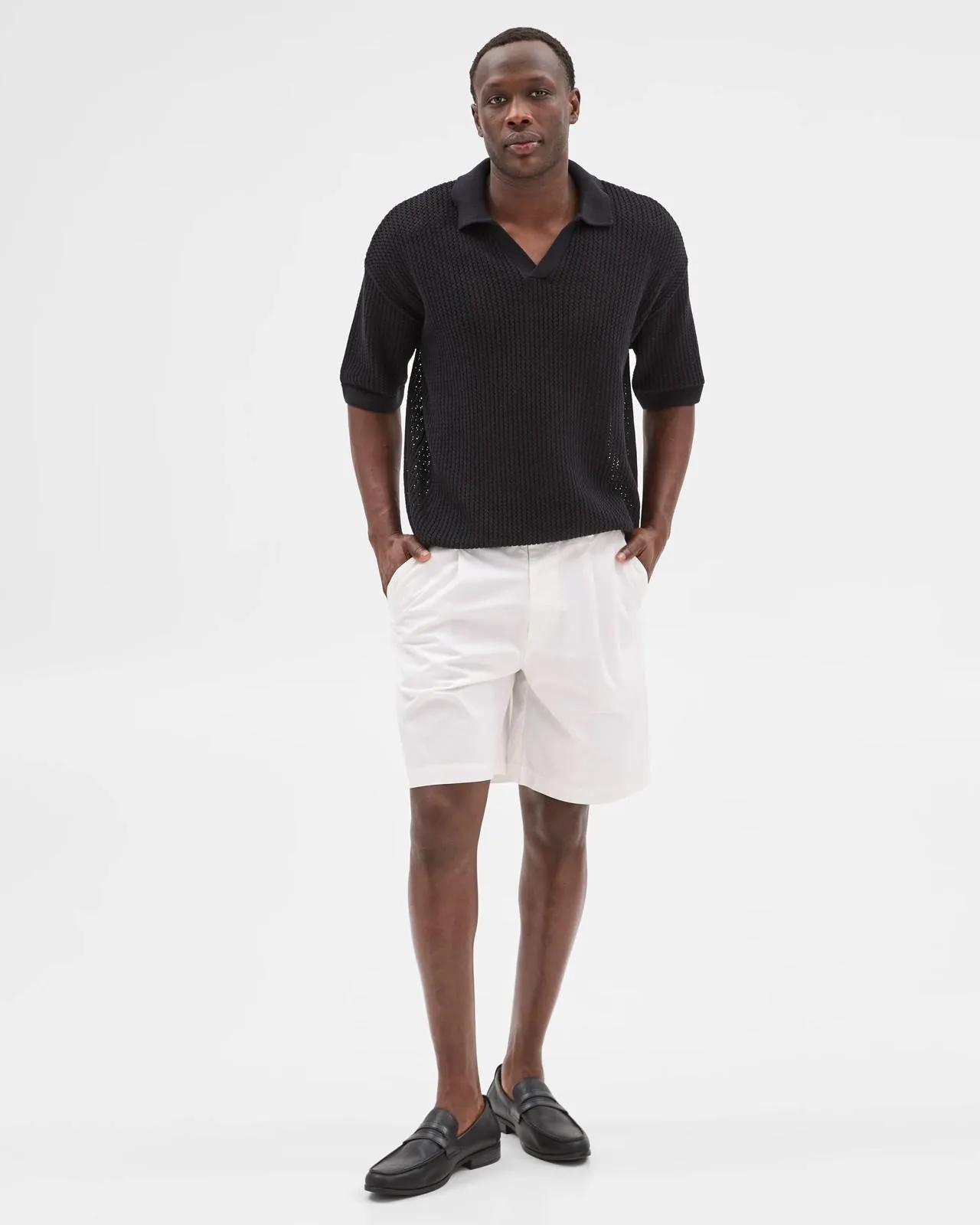 Australian Cotton Bermuda Shorts - Commons - White