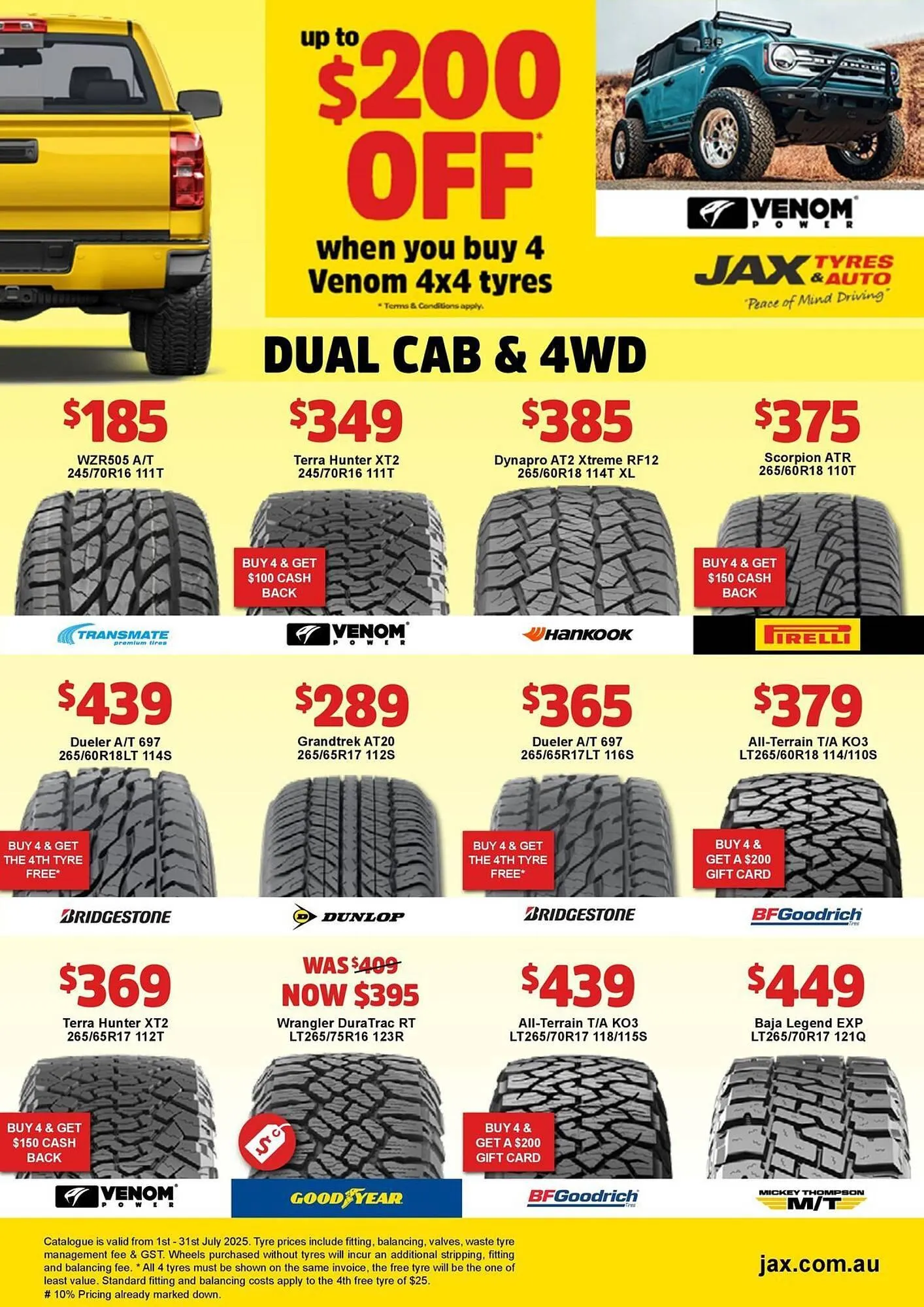 Jax Tyres catalogue - Catalogue valid from 1 July to 31 July 2025 - page 6