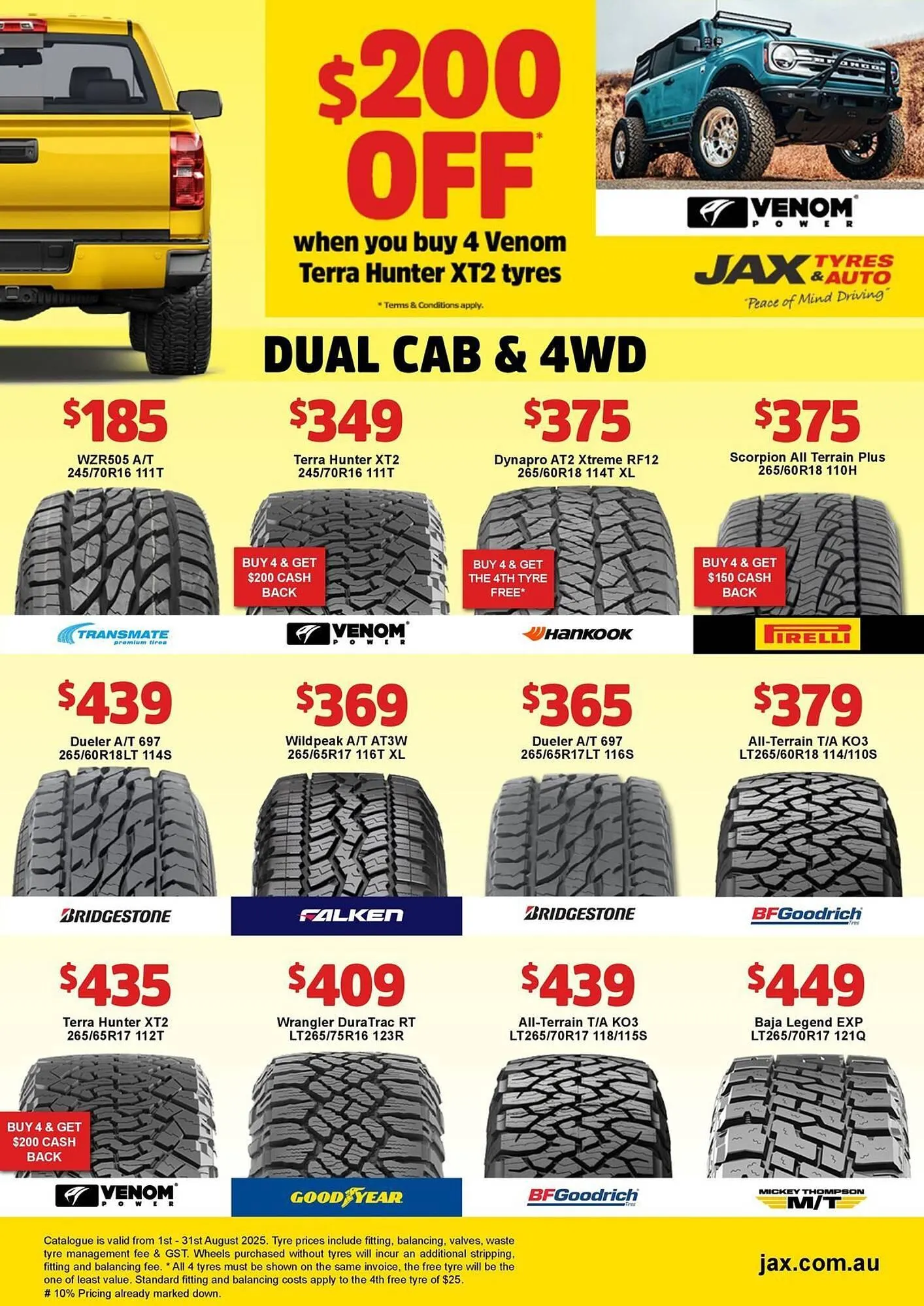 Jax Tyres catalogue - Catalogue valid from 1 August to 31 August 2025 - page 6