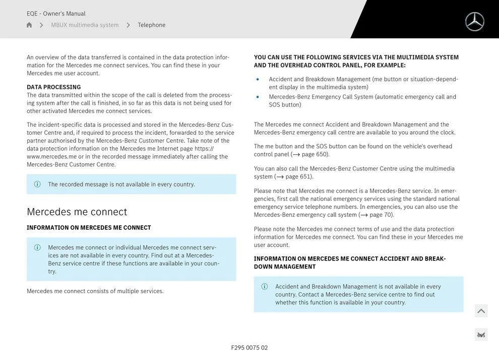 EQE Sedan - Catalogue valid from 11 September to 11 September 2025 - page 655