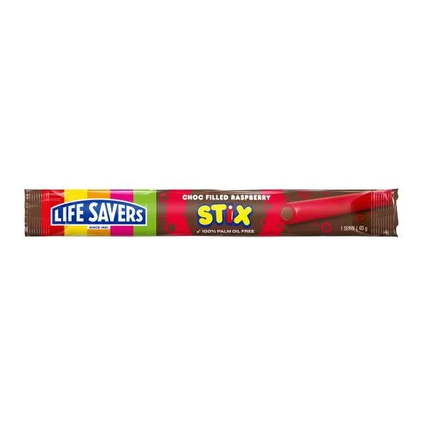 Life Savers Raspberry Choc Stix 40g