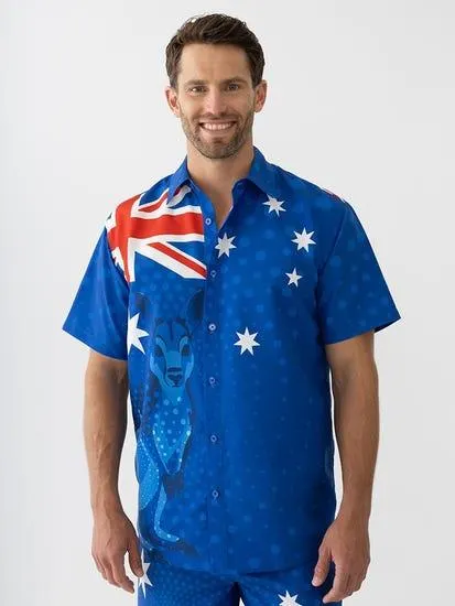 Lowes Event Shirt Australia Flag Blue