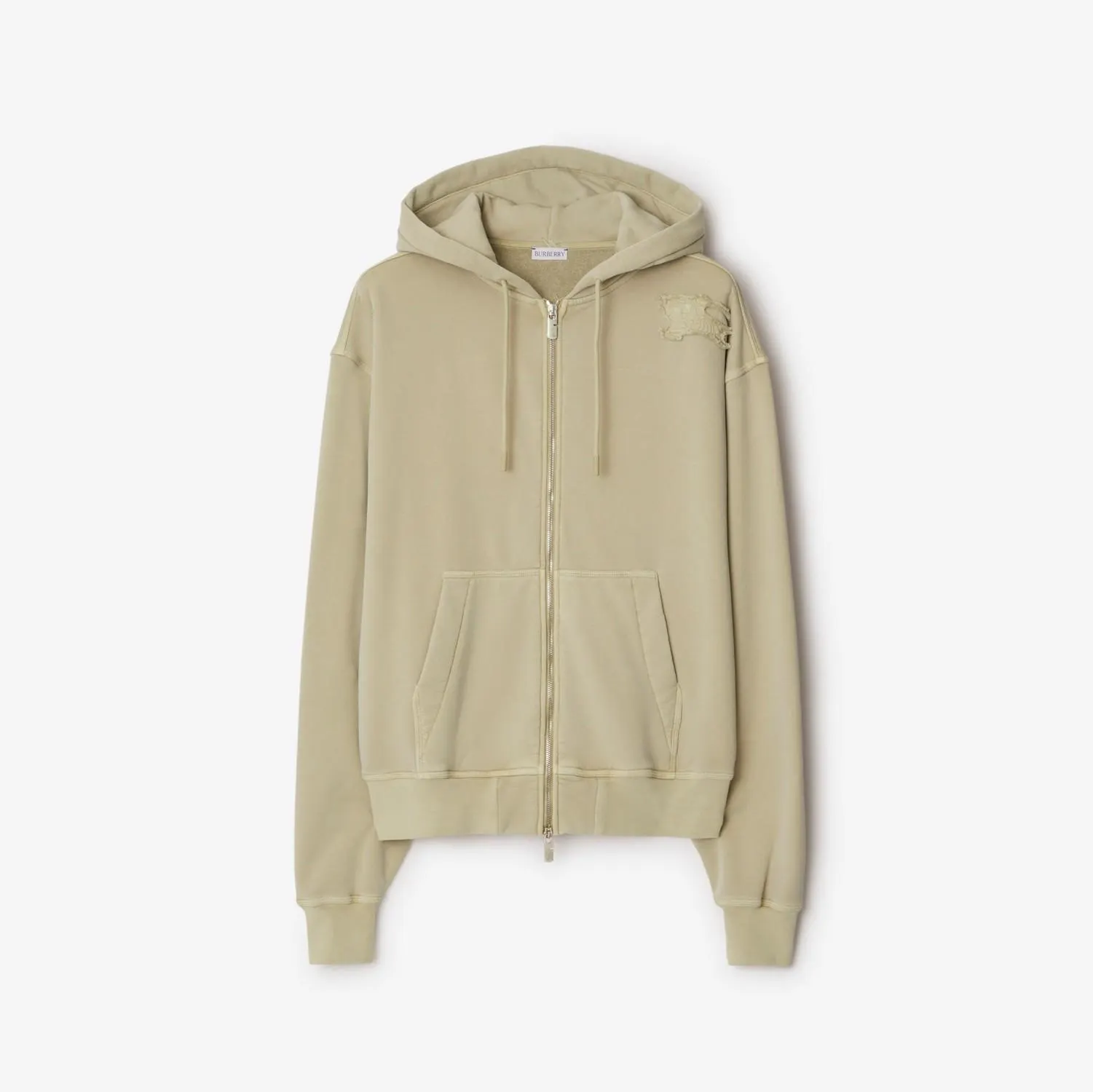 Cotton Blend Zip Hoodie