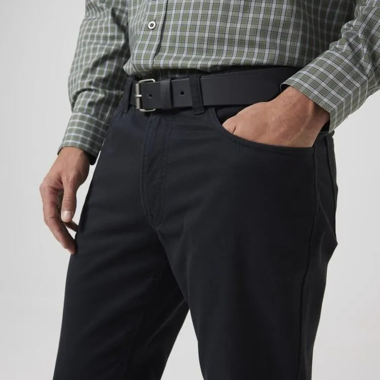 JC Lanyon Men's Bedford Cord 5 Pocket Trouser Navy