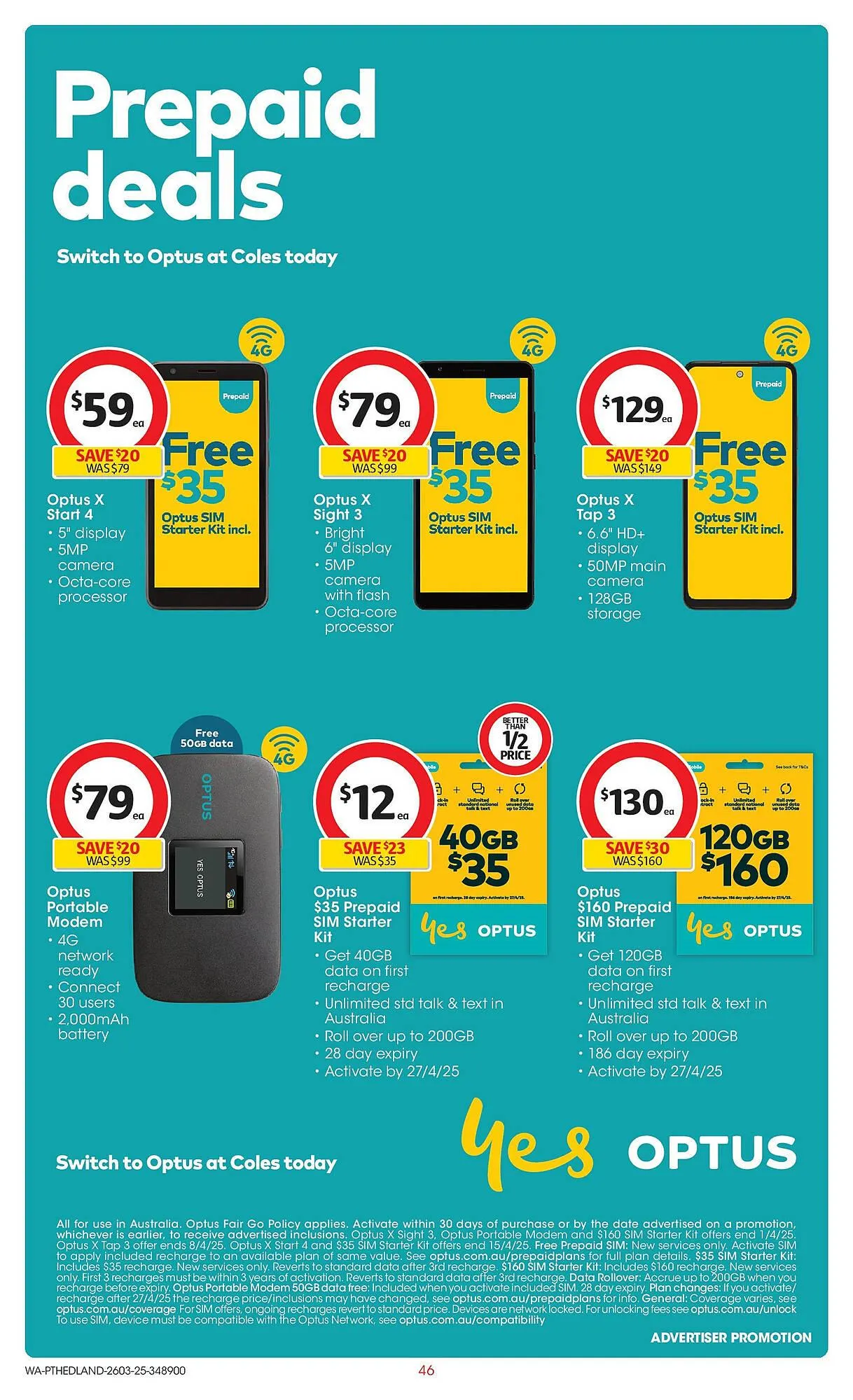 Coles catalogue - Catalogue valid from 25 March to 1 April 2025 - page 46