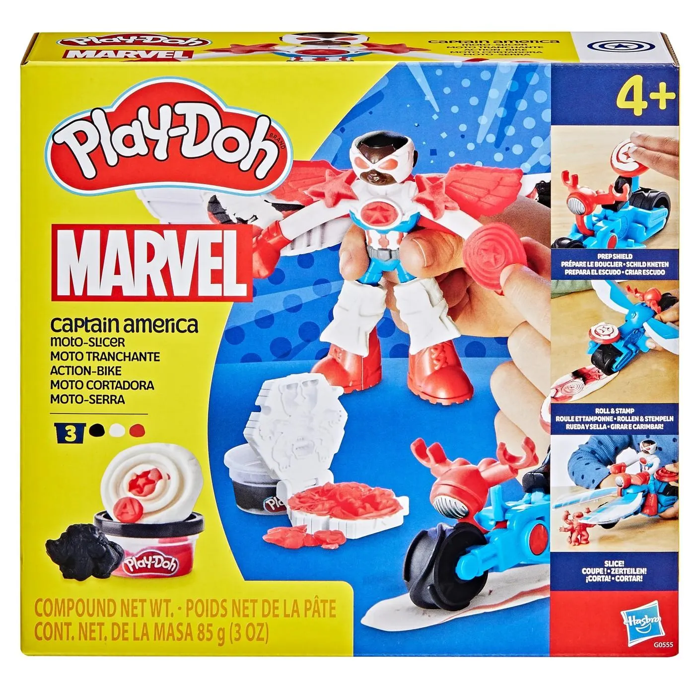 Playdoh Captain America Motoslicer