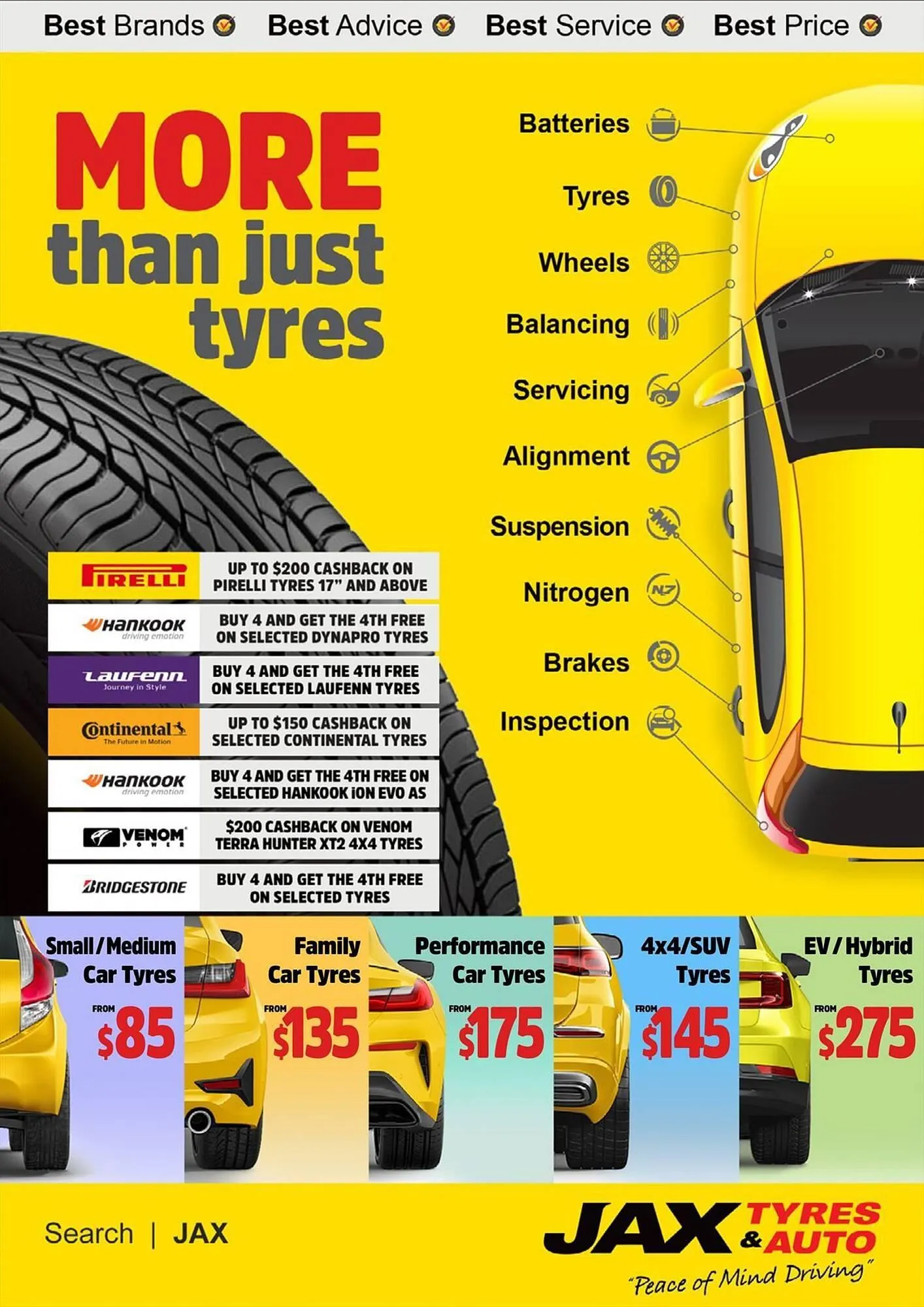 Jax Tyres catalogue - Catalogue valid from 1 August to 31 August 2025 - page 1