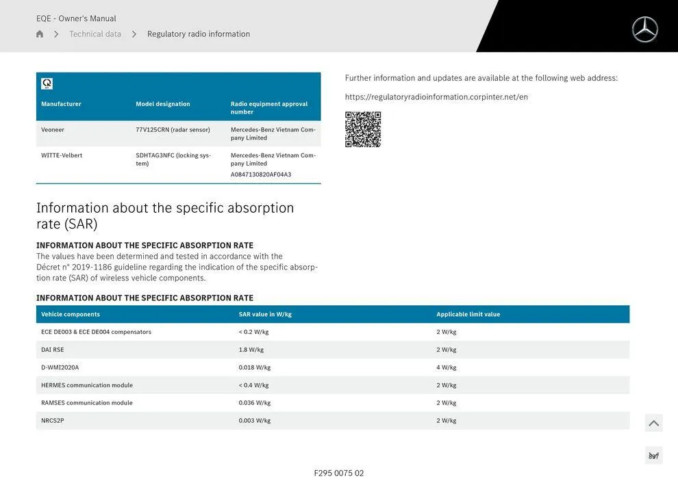 EQE Sedan - Catalogue valid from 11 September to 11 September 2025 - page 837