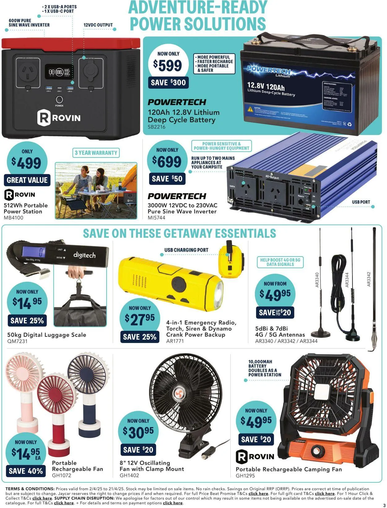 Jaycar Electronics Current catalogue - Catalogue valid from 3 April to 21 April 2025 - page 3