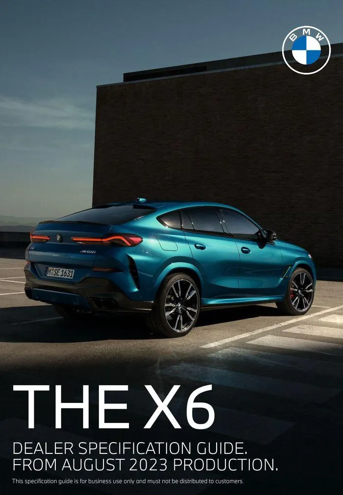 The BMW X6 - Catalogue valid from 15 May to 15 May 2025 - page 1