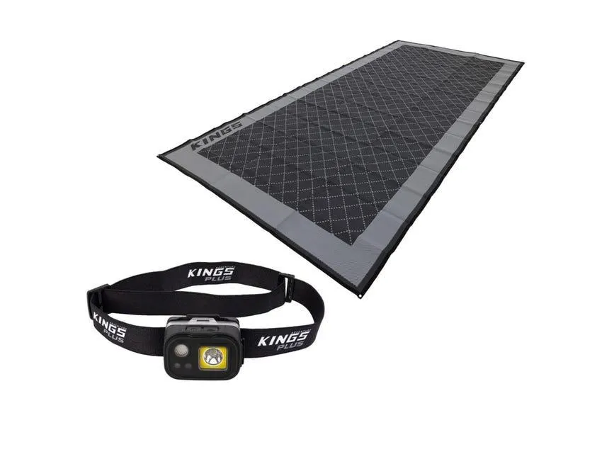 Kings Caravan Floor Mat + Rechargeable LED Head Torch