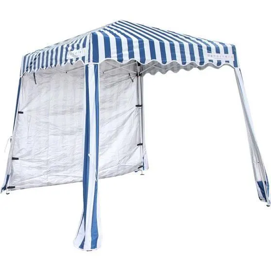 Wanderer Nautical Stripe Beach Gazebo