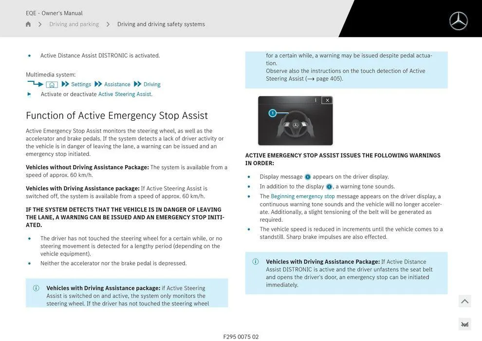 EQE Sedan - Catalogue valid from 11 September to 11 September 2025 - page 408