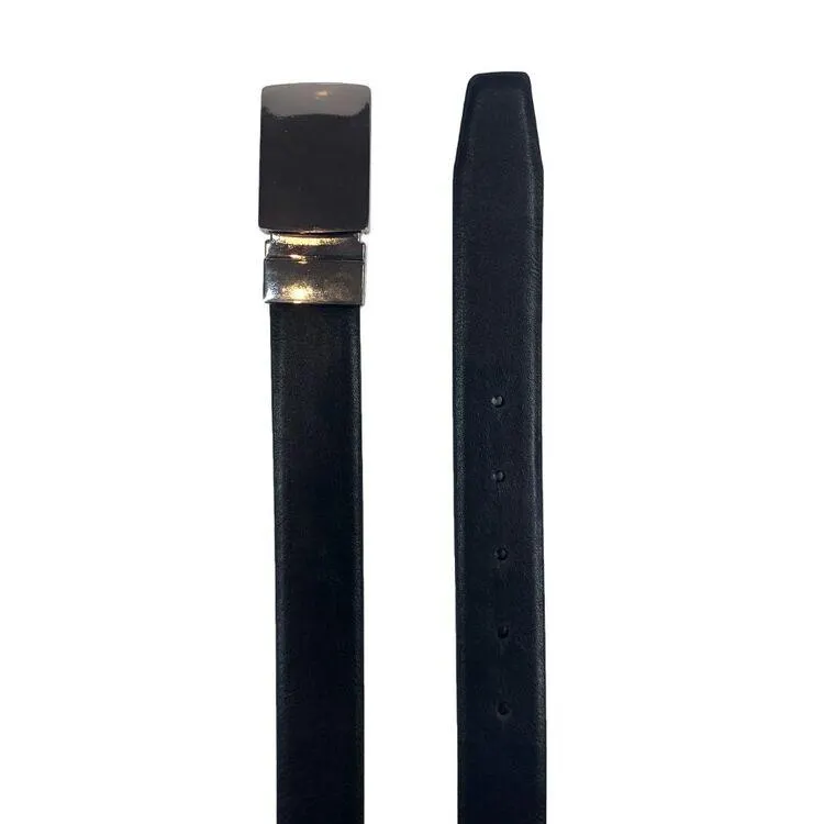 Van Heusen Men's Plate Buckle Belt Black