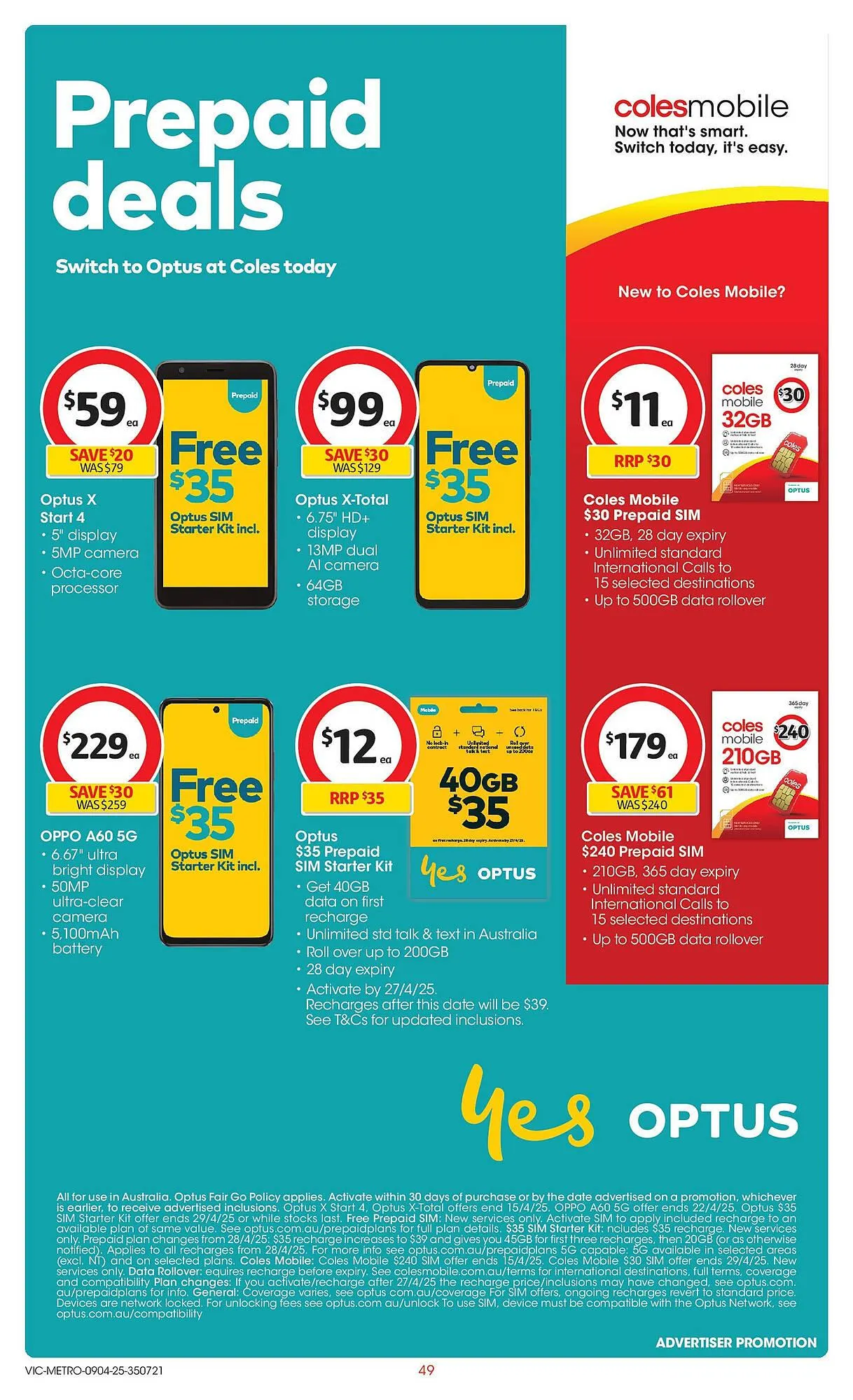 Coles catalogue - Catalogue valid from 8 April to 15 April 2025 - page 49