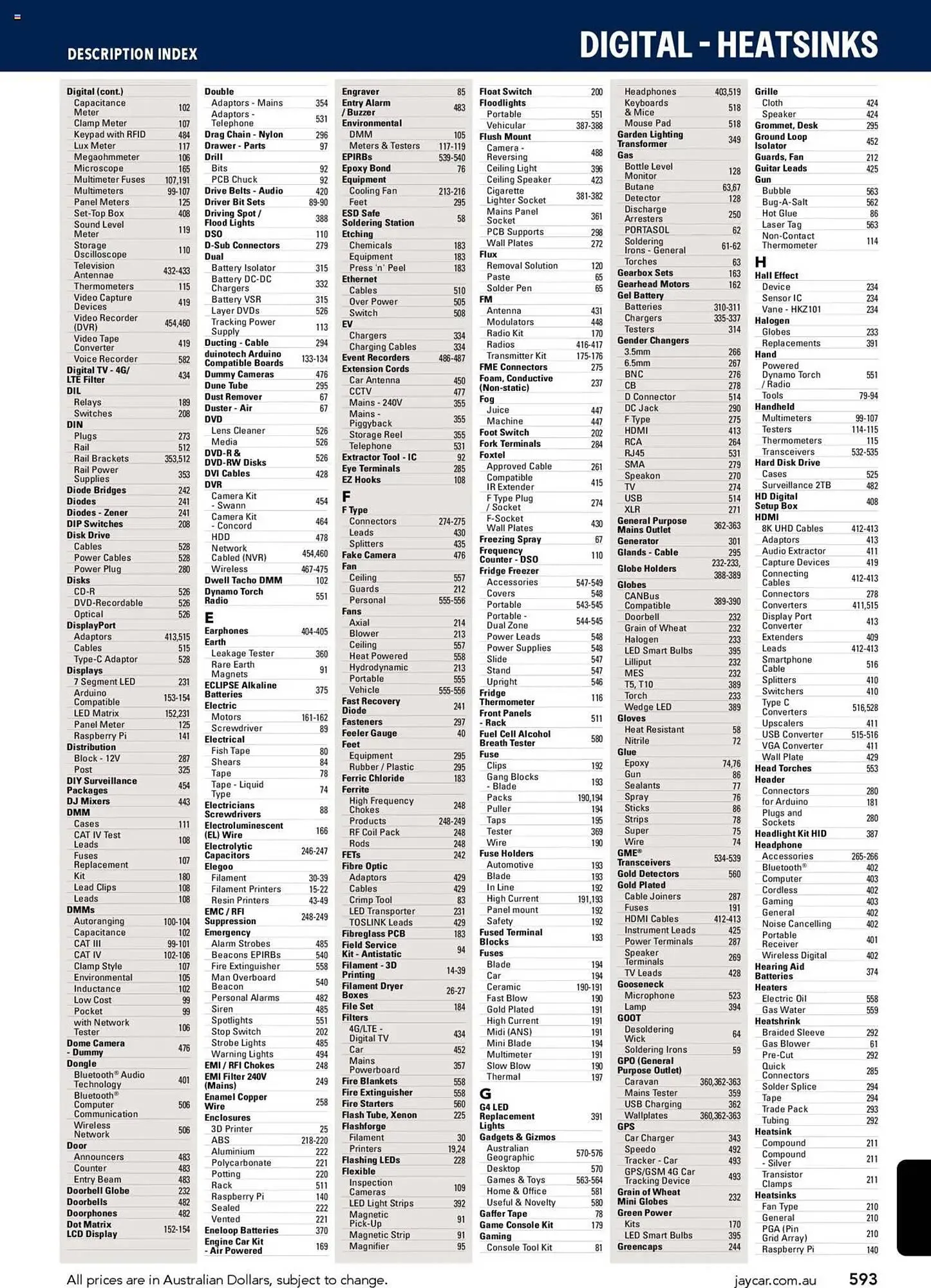Jaycar Electronics catalogue - Catalogue valid from 8 July to 9 July 2026 - page 593