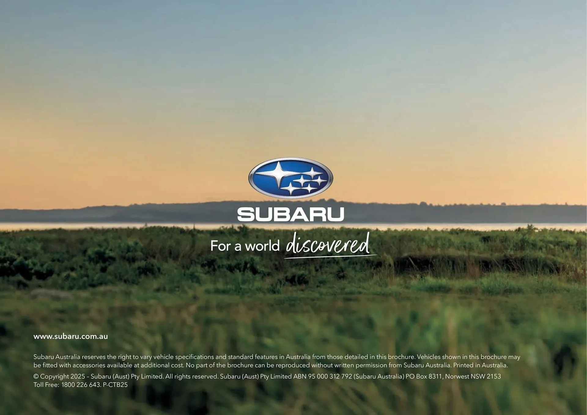 Subaru catalogue - Catalogue valid from 20 June to 20 June 2026 - page 60