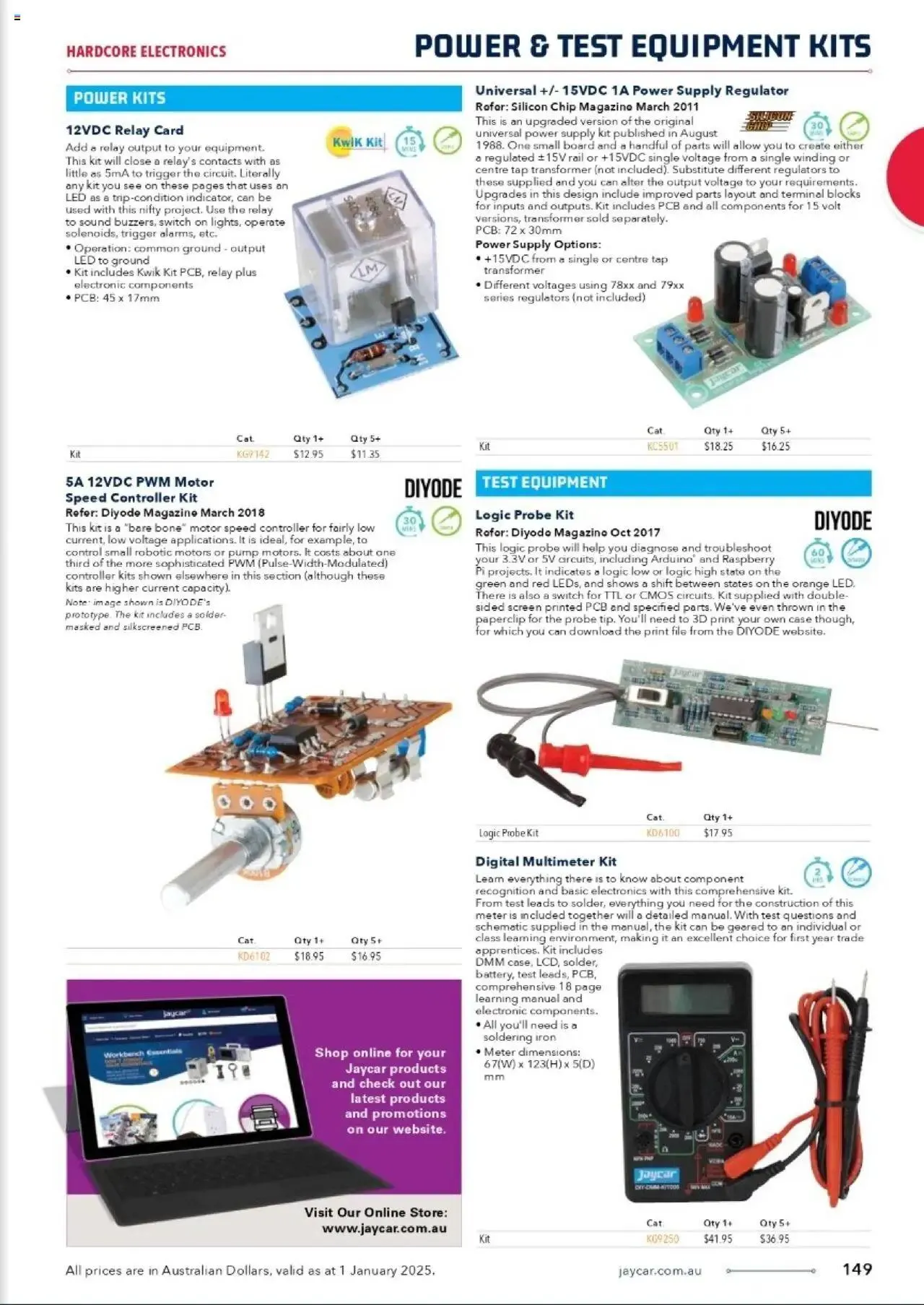 Jaycar Celebrating 40 Years in Electronics - Catalogue valid from 1 January to 29 August 2025 - page 125