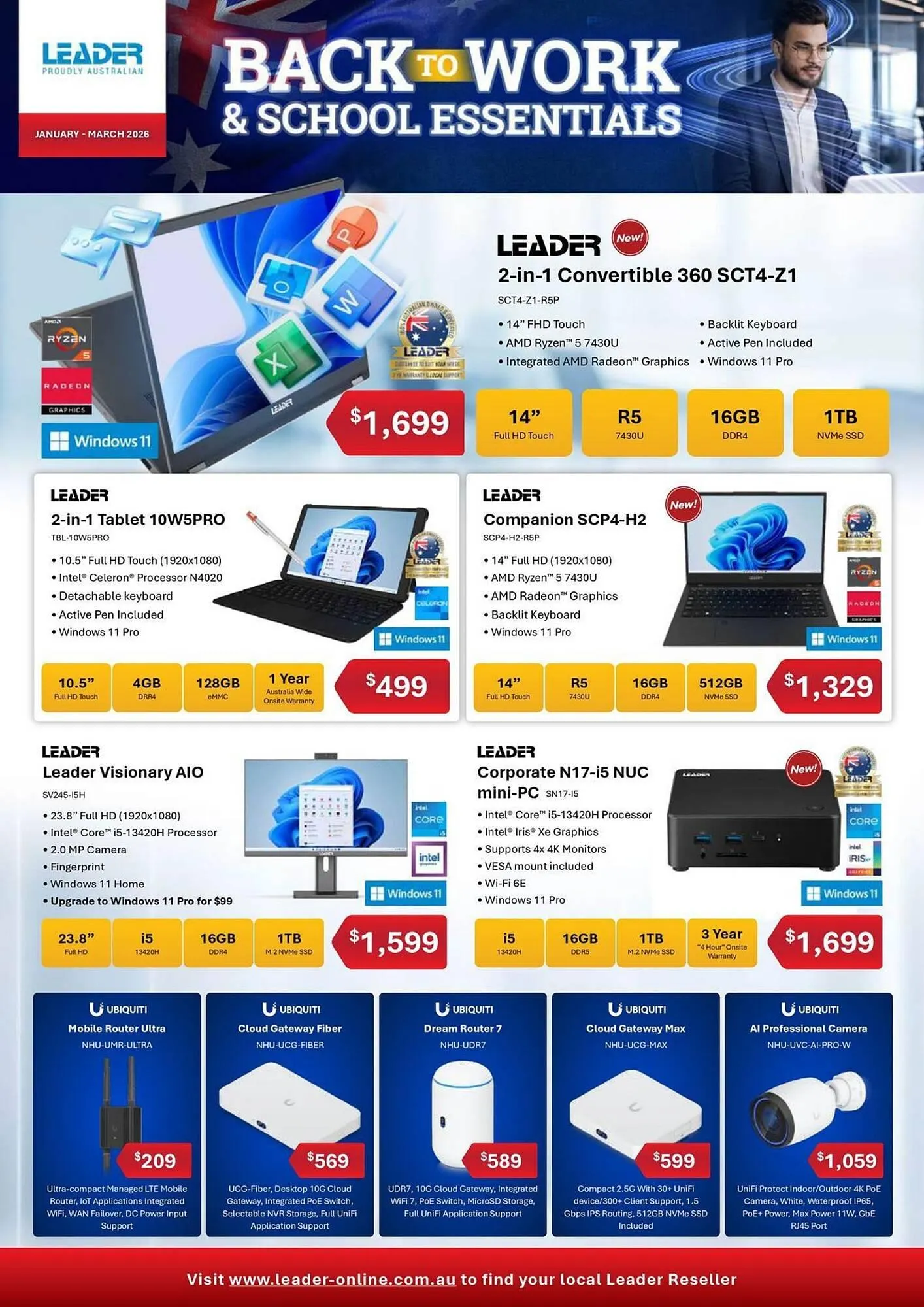 Leader Computers catalogue - Catalogue valid from 1 January to 31 March 2026 - page 1