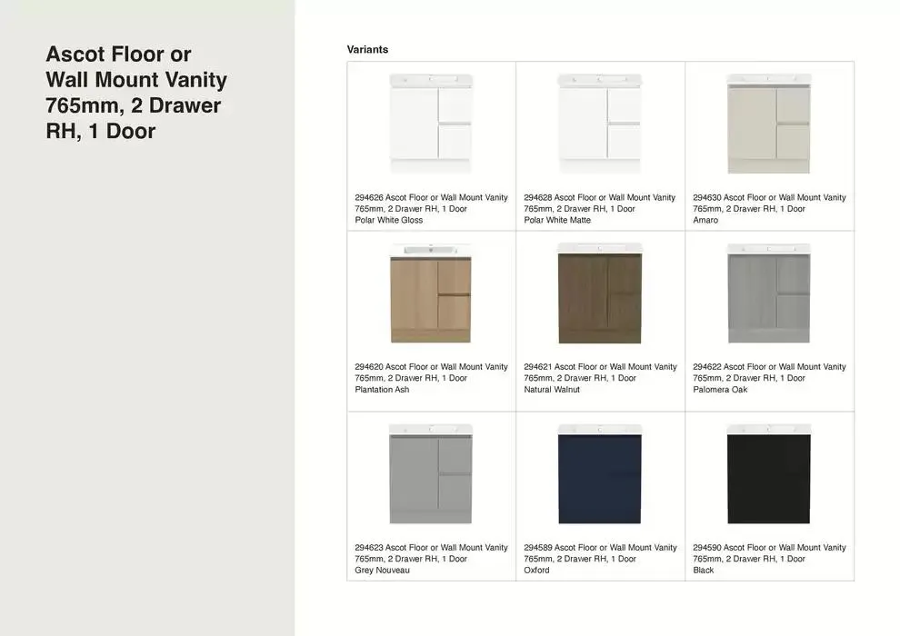 Raymor Vanities Brochure - Catalogue valid from 18 April to 30 April 2025 - page 31