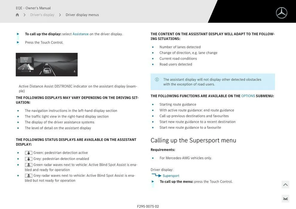 EQE Sedan - Catalogue valid from 11 September to 11 September 2025 - page 496