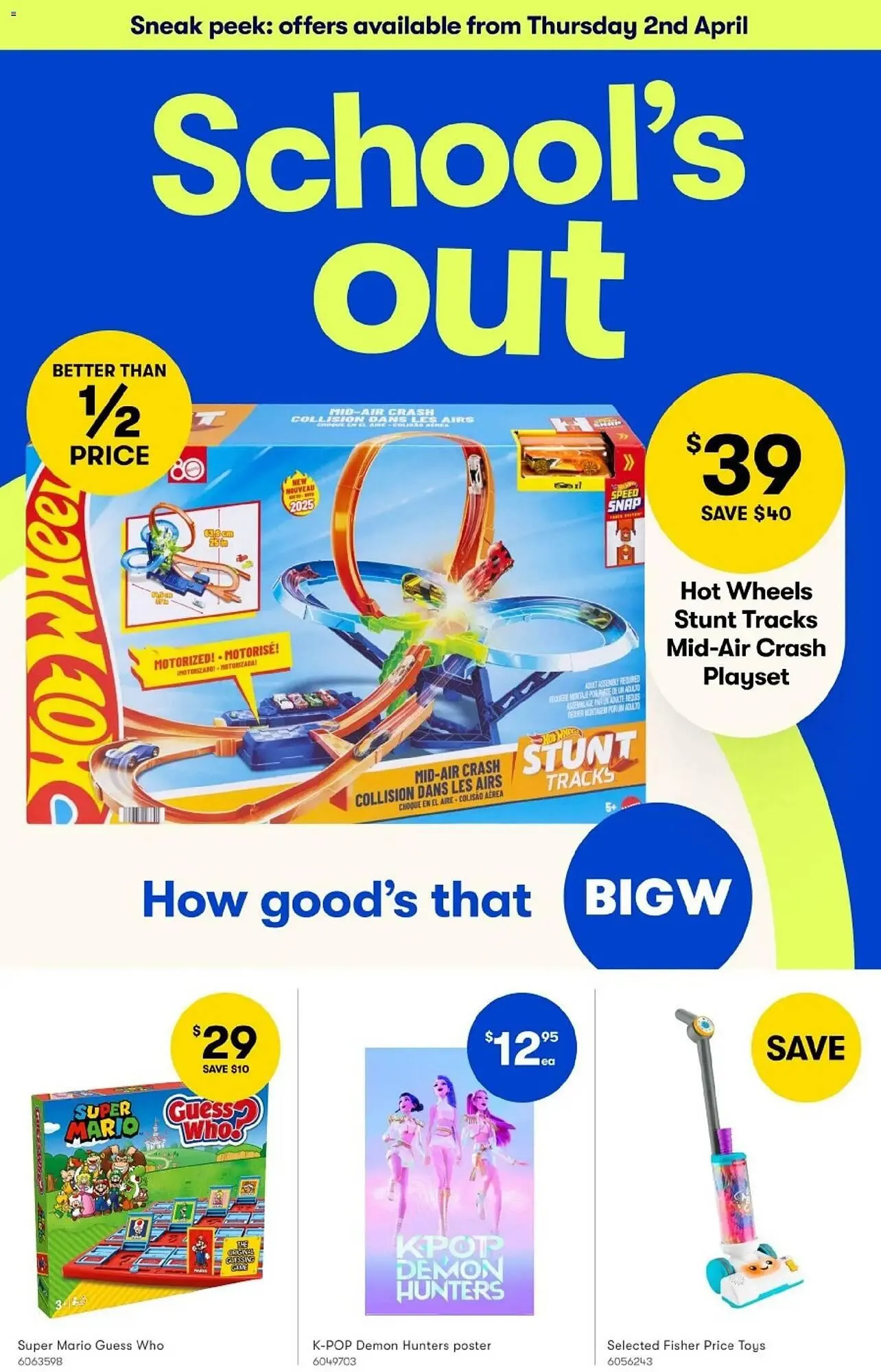 BIG W catalogue - Catalogue valid from 2 April to 15 April 2026 - page 1