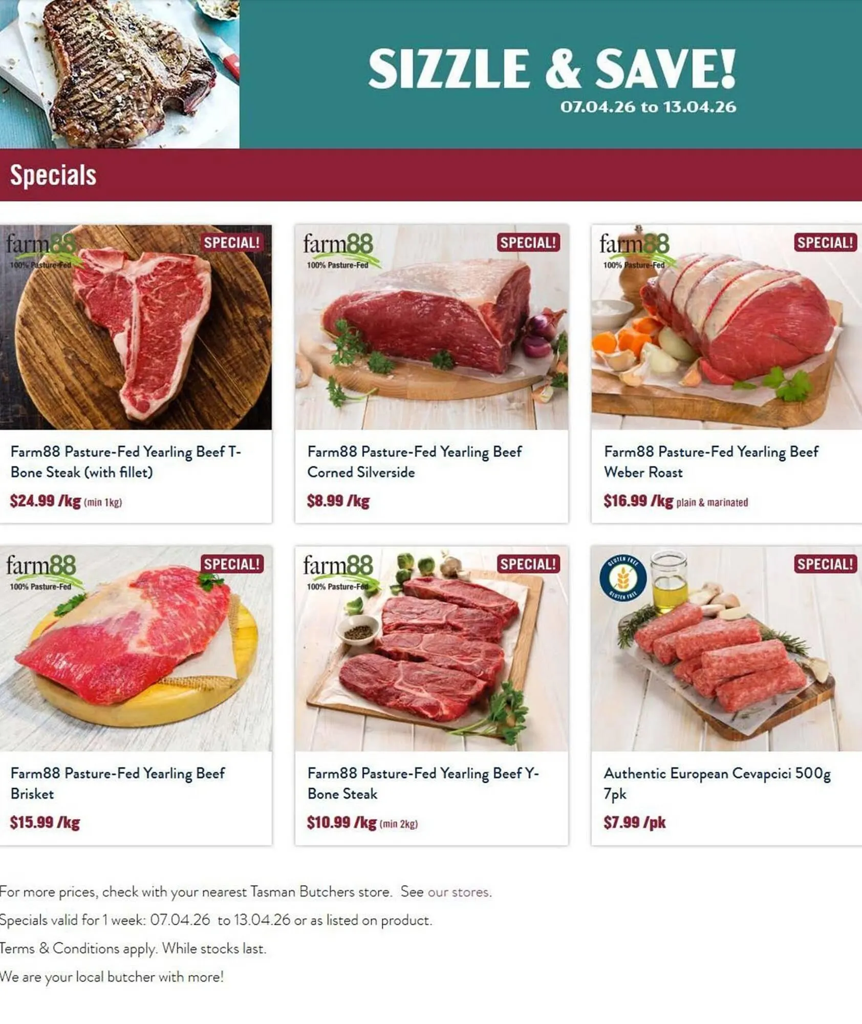 Tasman Butchers catalogue - Catalogue valid from 7 April to 13 April 2026 - page 1