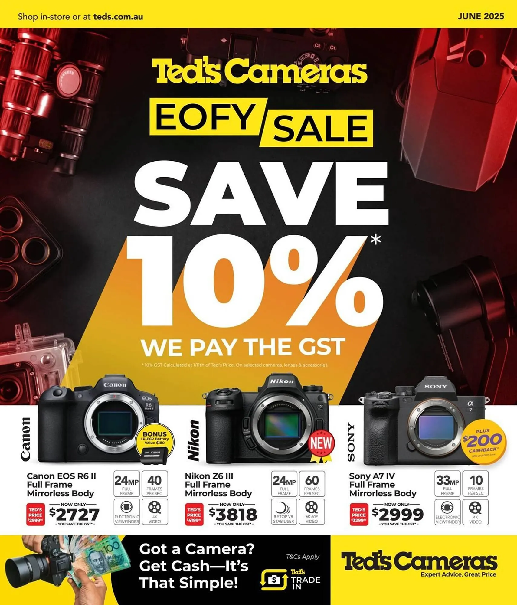 Teds Cameras catalogue - Catalogue valid from 2 June to 6 July 2025 - page 1