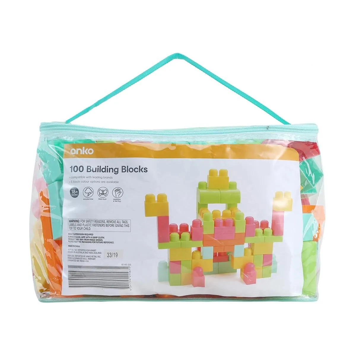 Block Bag, 100 Pieces - Anko