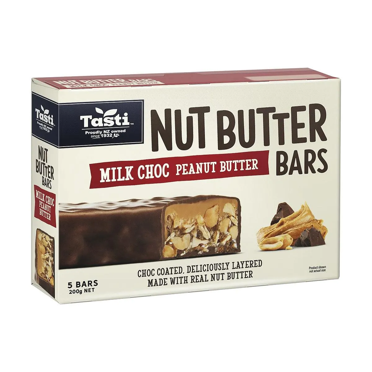 Tasti Milk Choc Peanut Butter Bars 200g 5pk