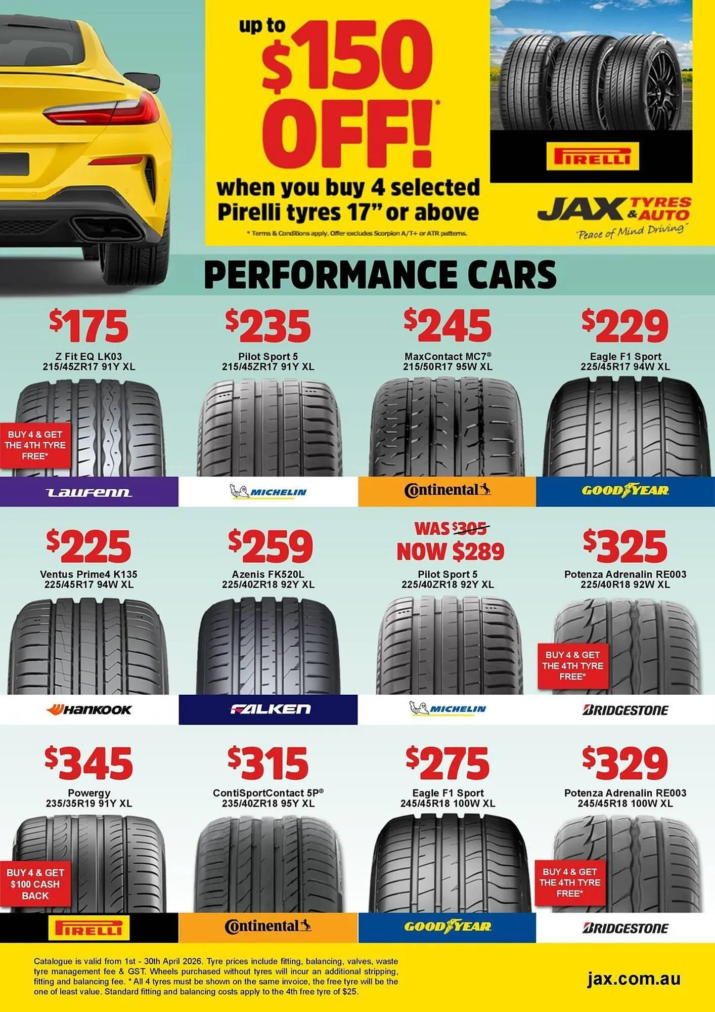 Jax Tyres catalogue - Catalogue valid from 2 April to 30 April 2026 - page 4