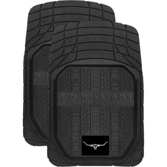 R.M.Williams PVC Car Floor Mats - Front Pair, Black
