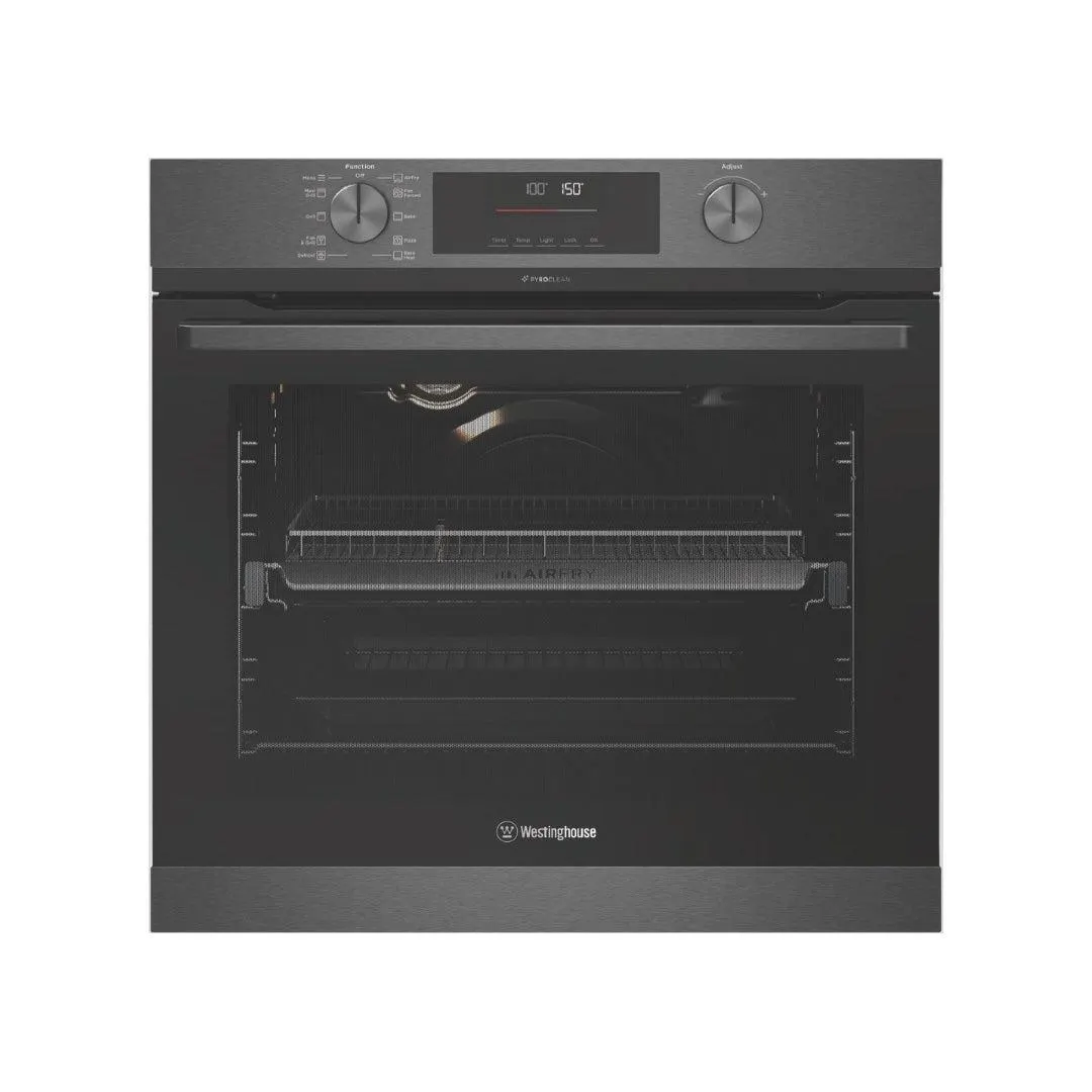 Westinghouse 60cm Multi-Function 10 Pyrolytic Oven with AirFry Dark Stainless Steel