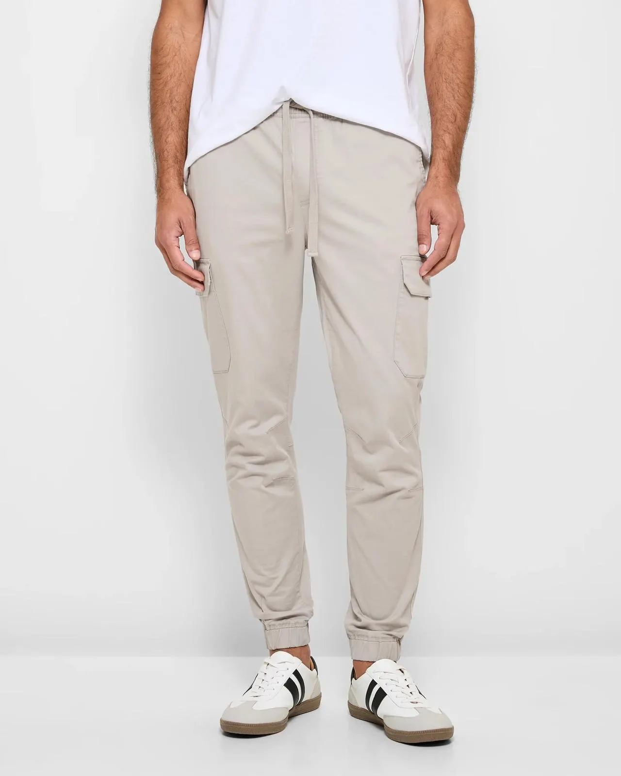 Cargo Jogger Pants - Stone