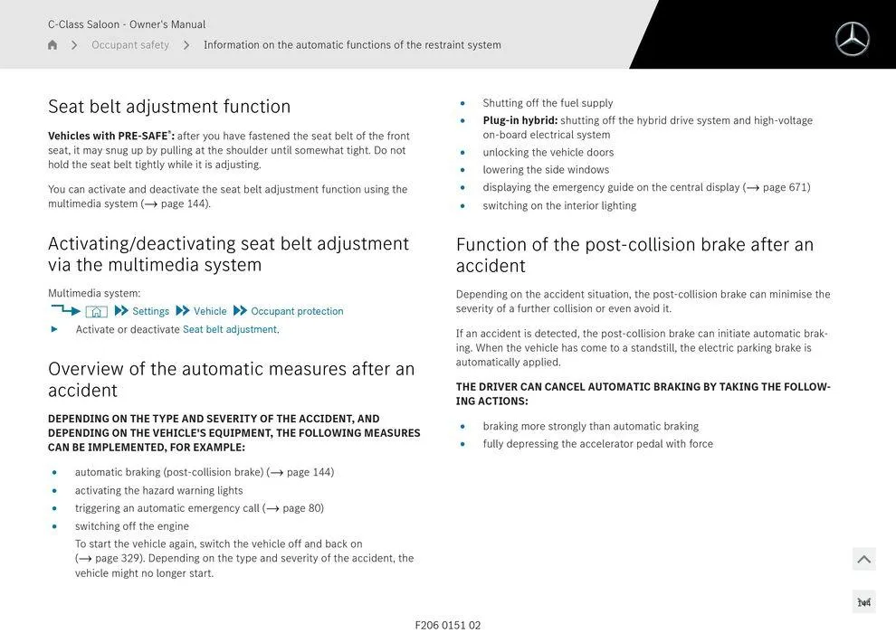 C-Class Sedan - Catalogue valid from 11 September to 11 September 2025 - page 144