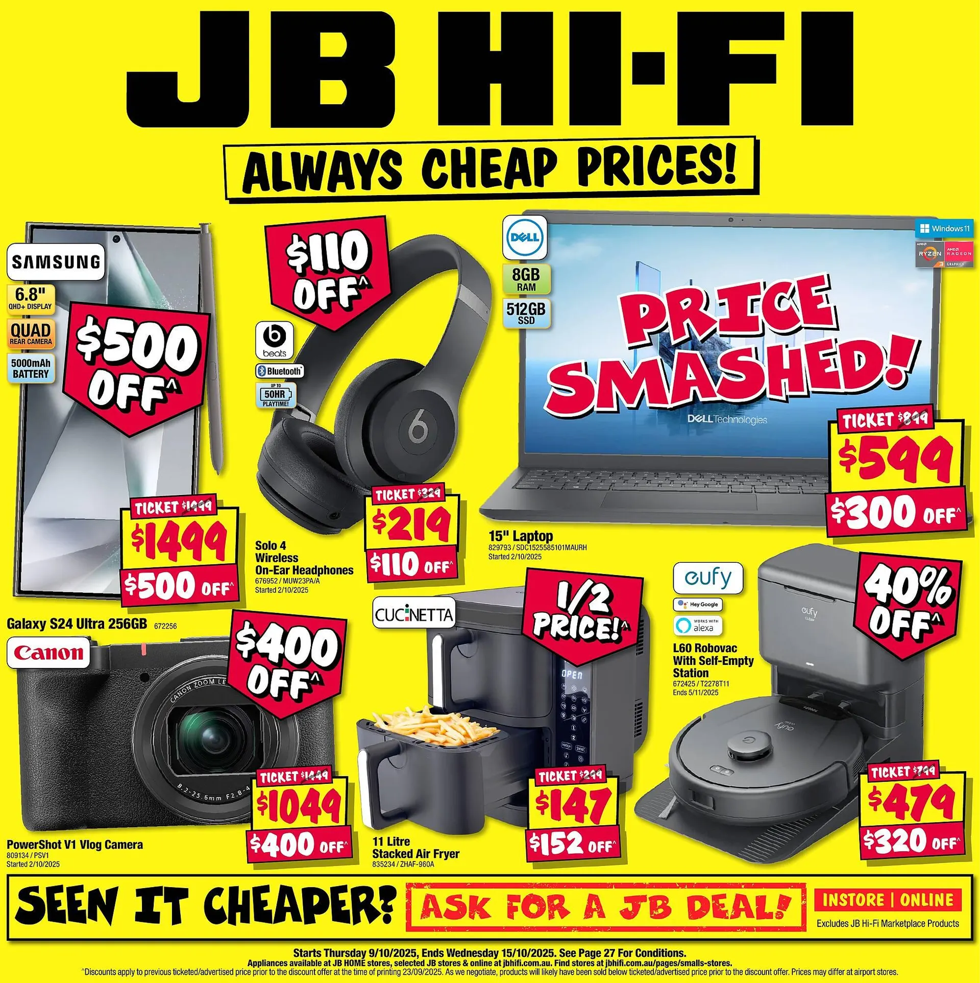 JB Hi-Fi catalogue - Catalogue valid from 9 October to 15 October 2025 - page 1