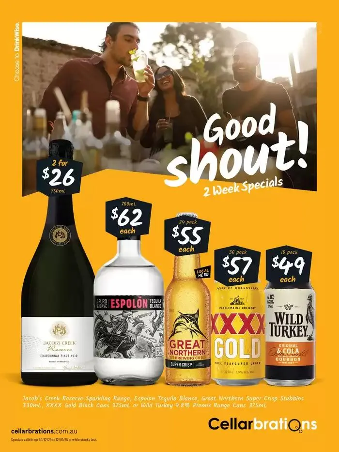 Good Shout! 2 Week Specials - QLD Z3 - Catalogue valid from 30 December to 12 January 2025 - page 1