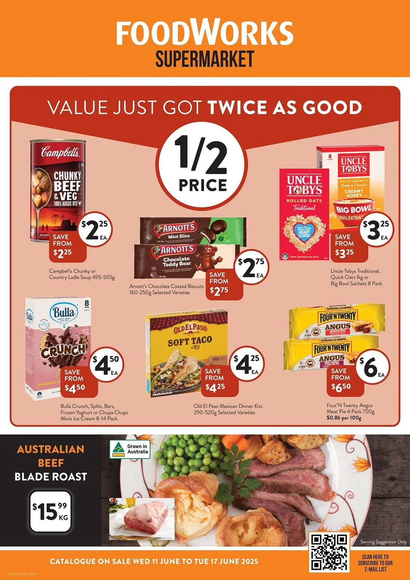 Foodworks catalogue - Catalogue valid from 11 June to 17 June 2025 - page 1