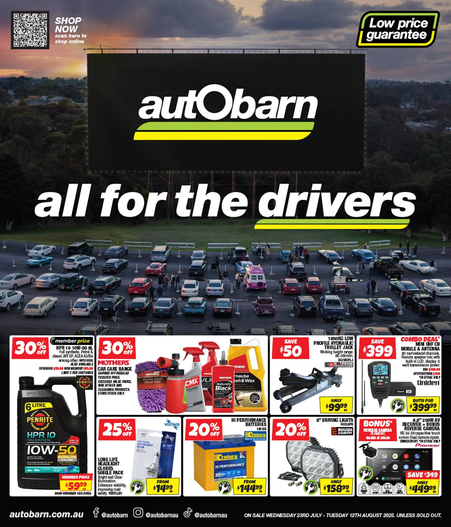 Autobarn catalogue - Catalogue valid from 23 July to 13 August 2025 - page 1