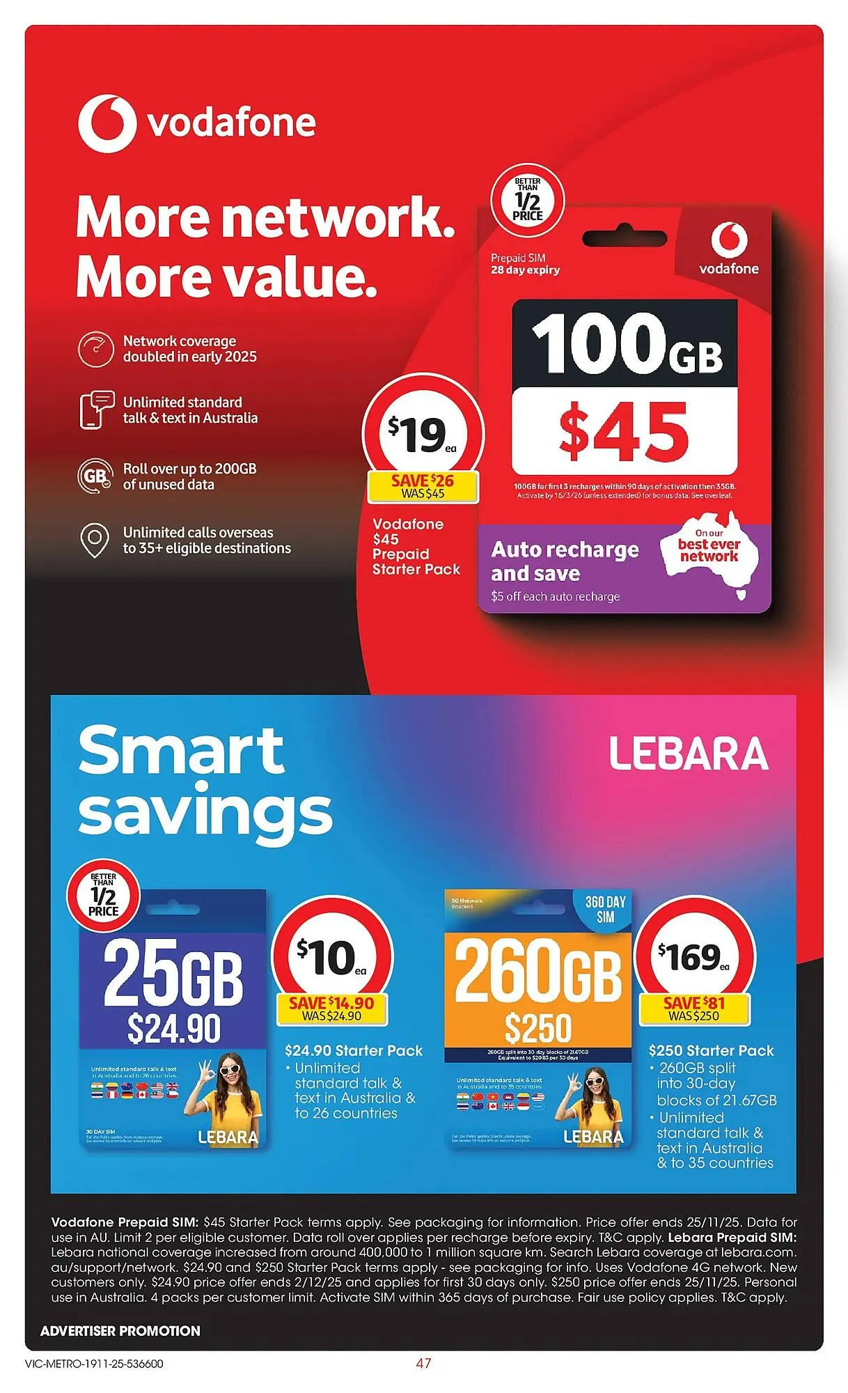 Coles catalogue - Catalogue valid from 19 November to 25 November 2025 - page 47
